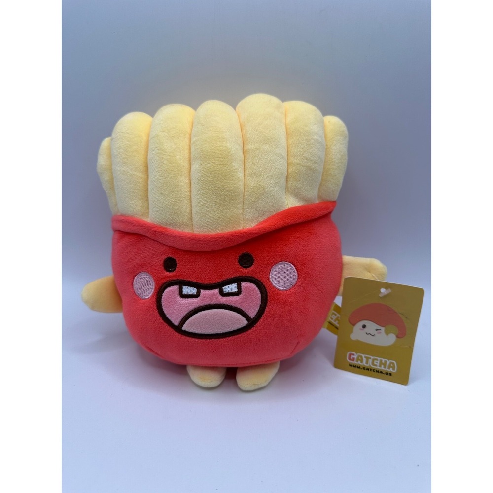 Gatcha 2022 Clawcade Edition French Fries Silly Face Plush with Tags